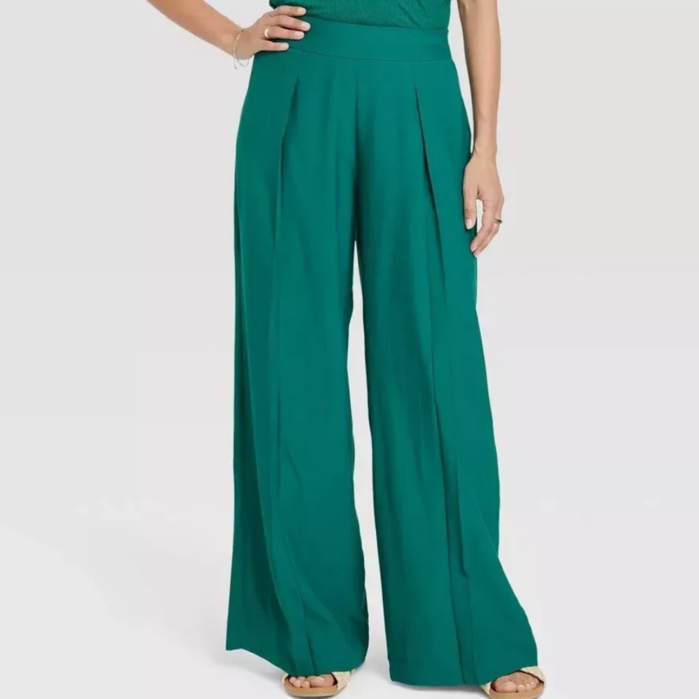 a new day Women's Wide Leg Pants - Green
